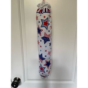Handmade Plastic Bag Holder- Patriotic Stars